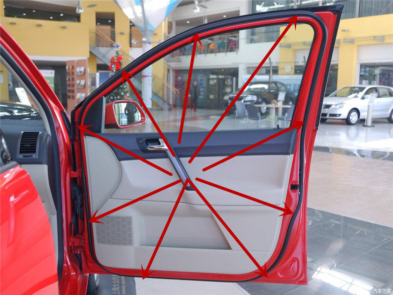 密封条车门大众0217polo波罗门框胶条防水隔音框架车用密封胶条