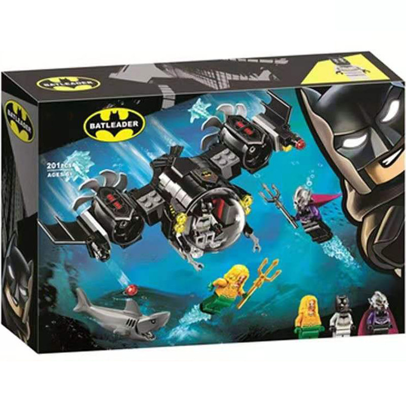 乐高超级英雄蝙蝠侠海底潜艇大战70913稻草人恐惧塑料积木