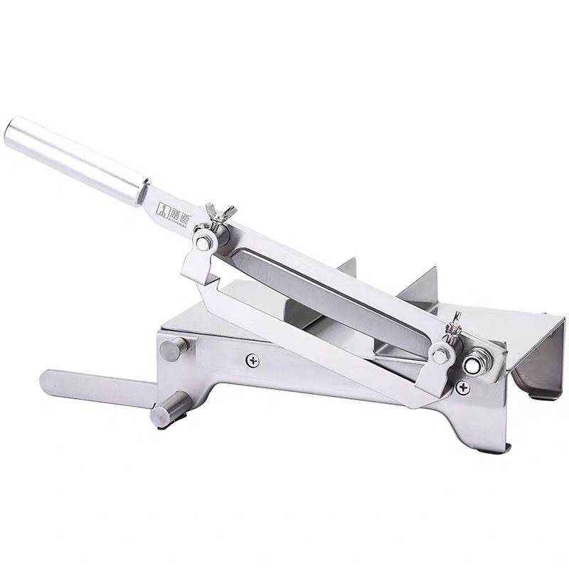 切灵芝鹿茸铡刀家用不锈钢切片机切药刀手动中草药材阿胶膏切刀