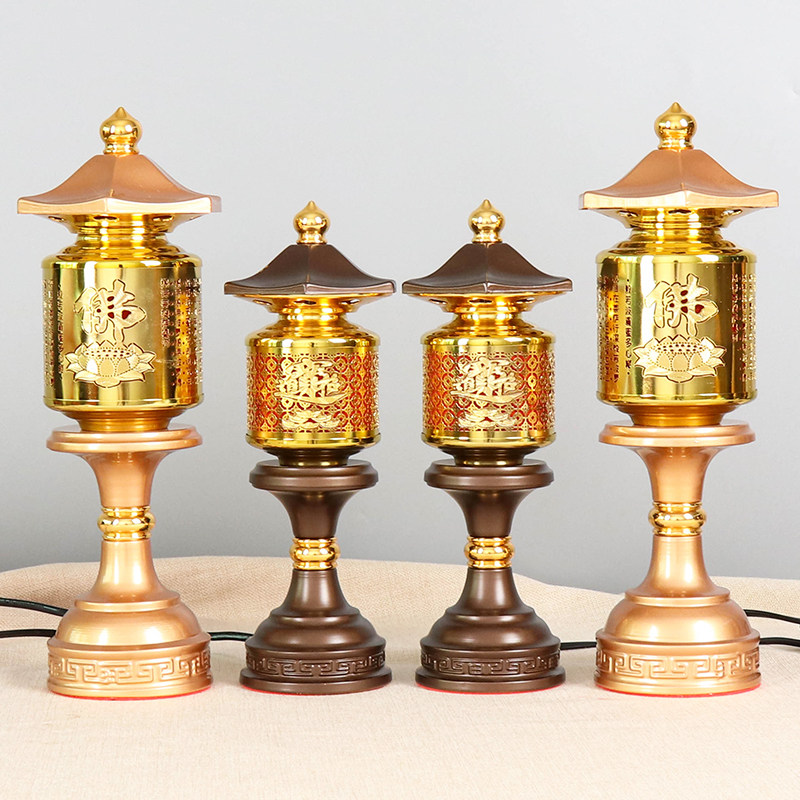 佛前供灯长明灯led家用合金插电招财神灯佛堂烛台