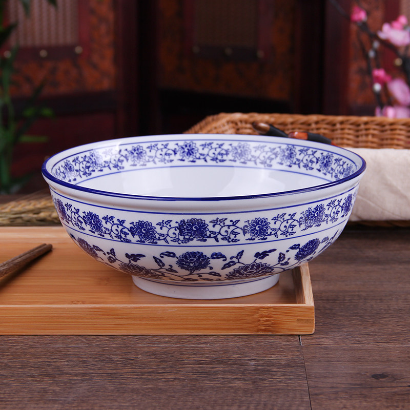 面碗青花瓷韩式特色面馆碗汤碗餐厅饭店商用牛肉碗