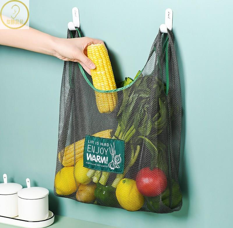 环保买菜袋果蔬厨房收纳整理家庭收纳可悬挂加厚收纳挂袋