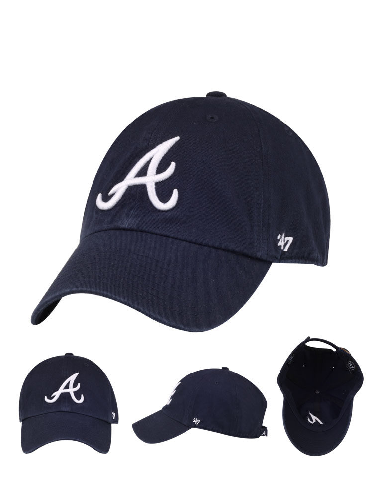 47brand棒球帽灰色软顶夏季防晒遮阳男女女款弯檐帽子