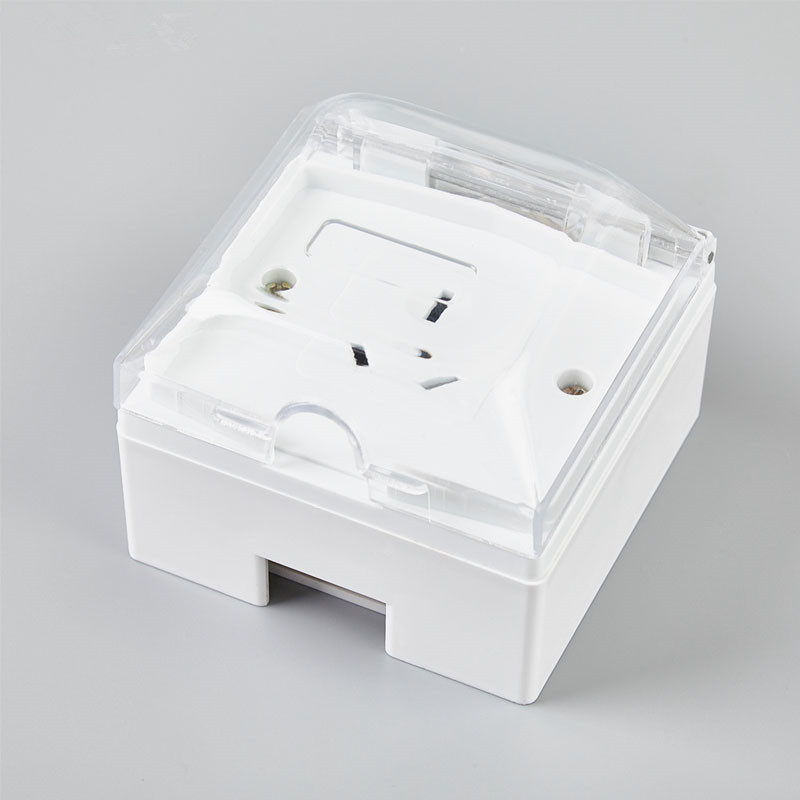 防水明装溅盒浴室雨罩防雨开关关防三孔明线防溅盒