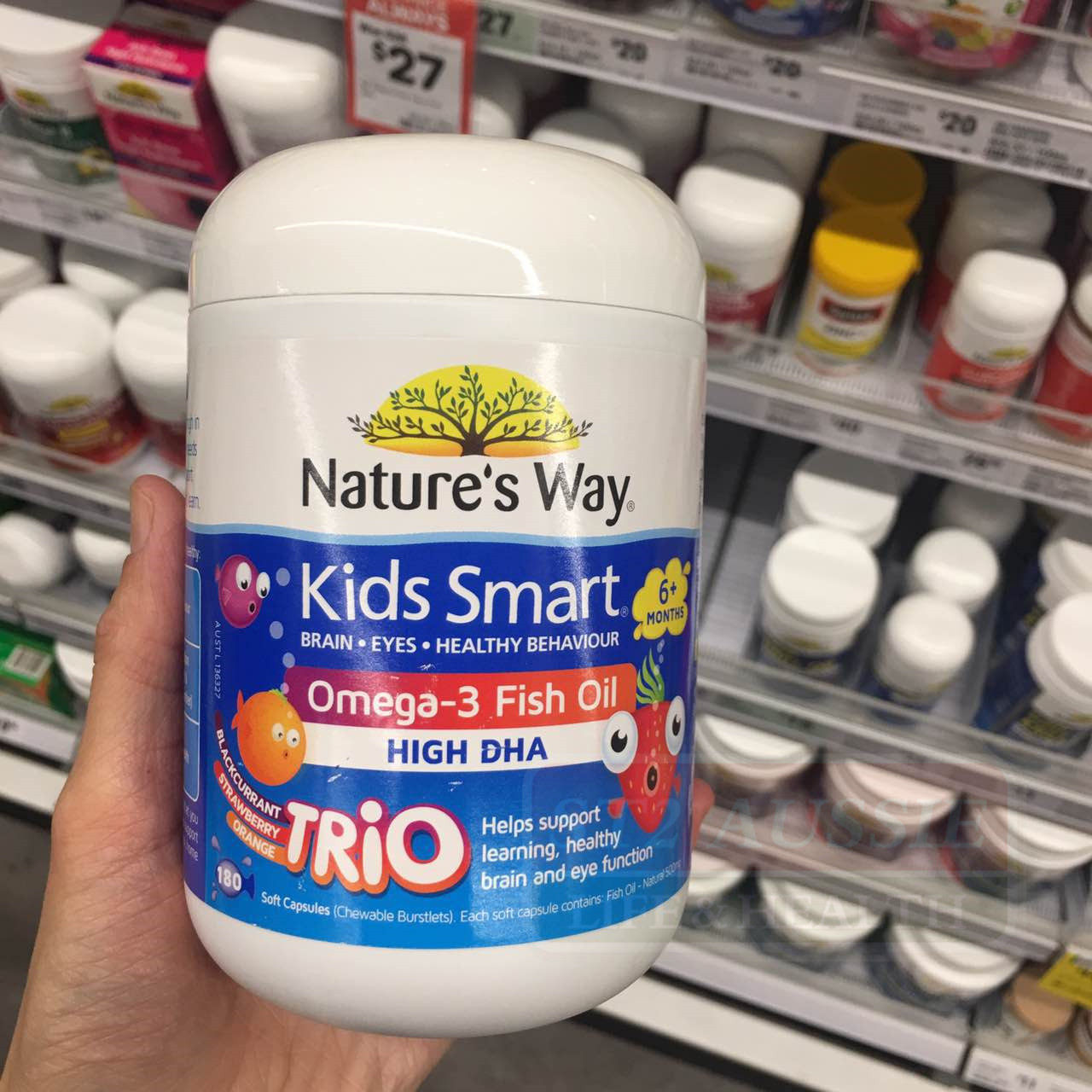 nature's way佳思敏澳洲儿童dha益智爆浆