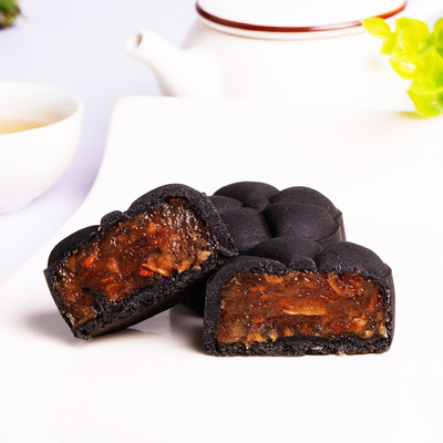 珠江莲蓉月饼桃山皮馅料港式奶黄流心低糖豆沙莲蓉黑芝麻五仁馅料