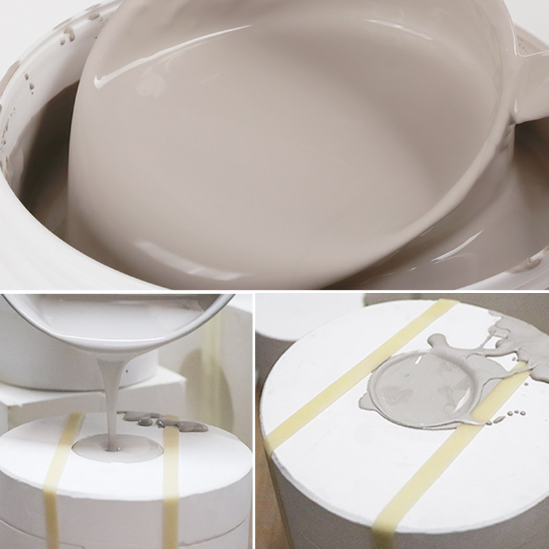 泥浆陶艺桶装特白石膏模具注浆陶瓷高白陶泥模型制作工具