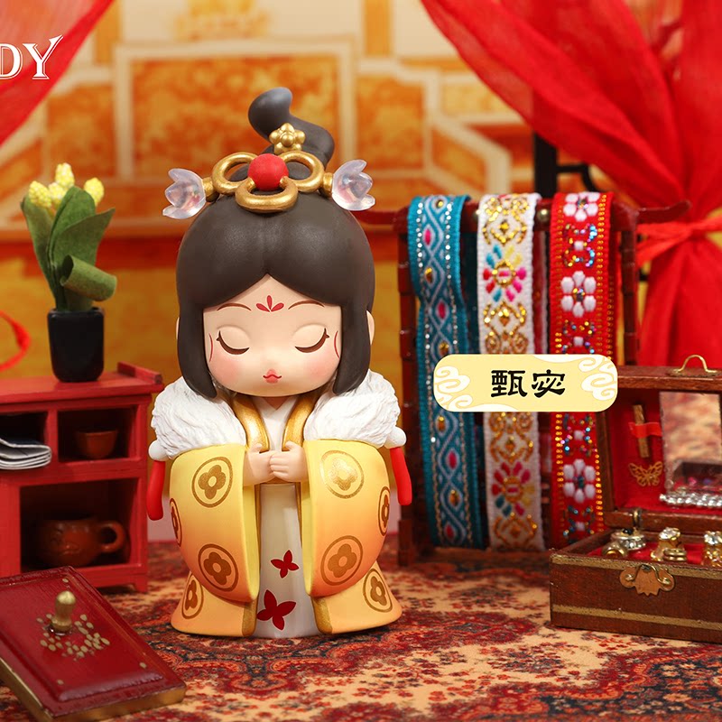 青壹印象三国盲盒古风系列女孩女生娃娃摆件潮玩盲盒