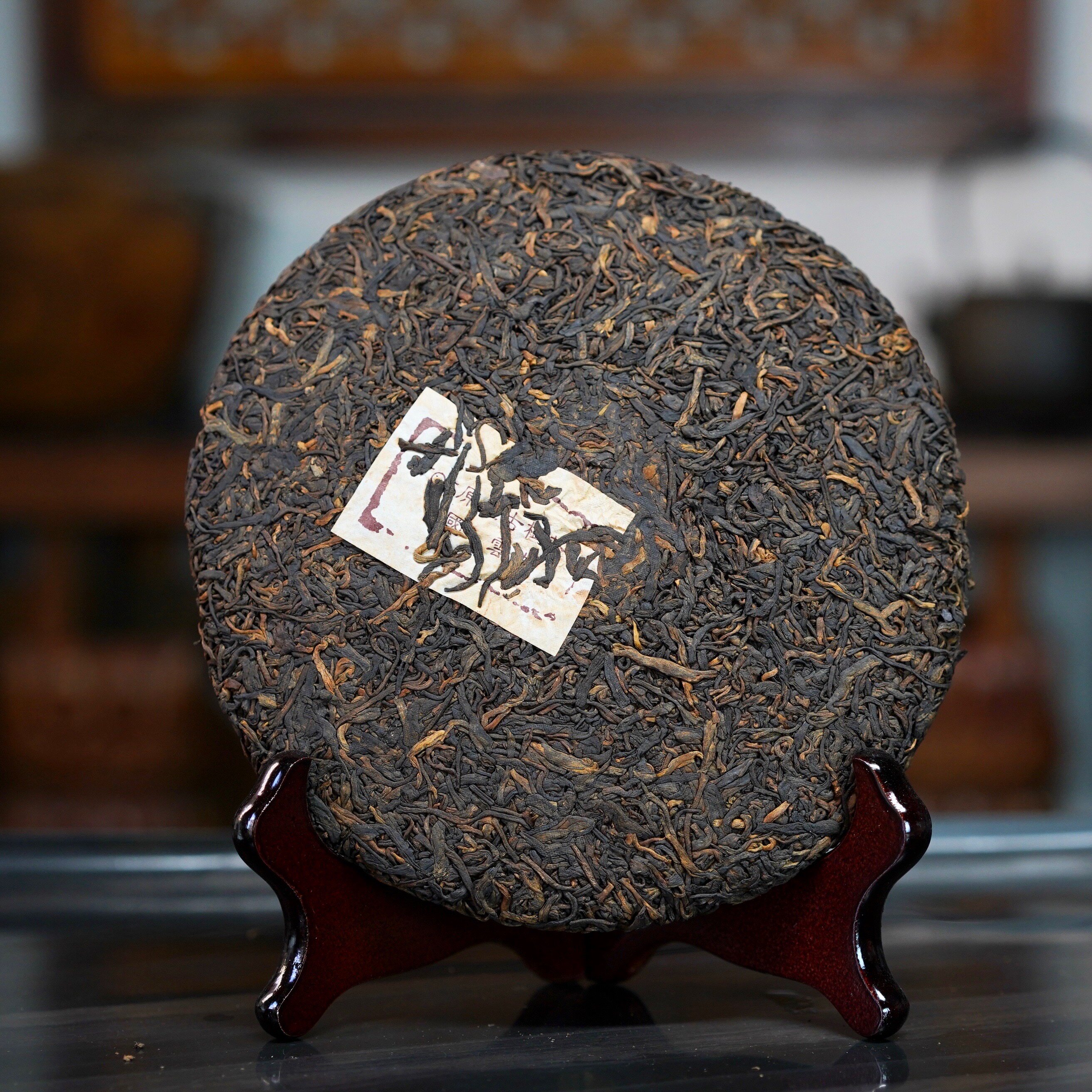 云南老班章357g熟茶普洱茶古树纯料紫巅朗山布朗山普洱