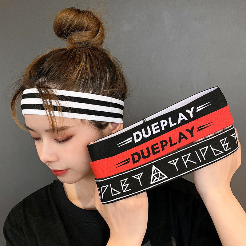 运动夏季瑜伽跑步止汗吸汗女吸汗发带女带头巾头带发饰