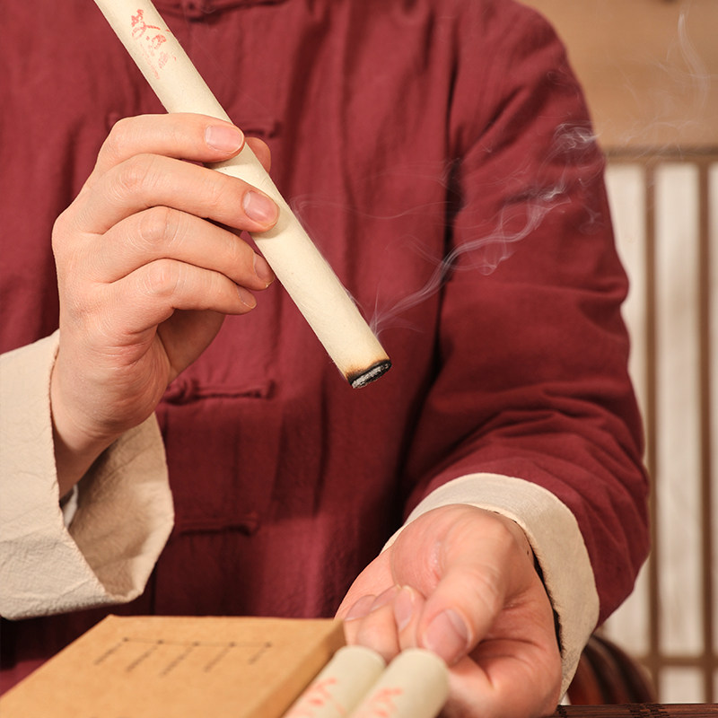 艾条江山正宗三年陈蕲手工皮纸家用随身灸熏艾灸