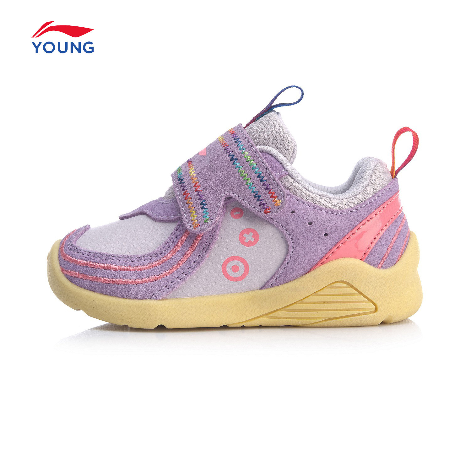 李宁童鞋儿童婴幼儿宝宝运动鞋男女小童包裹轻便运动鞋