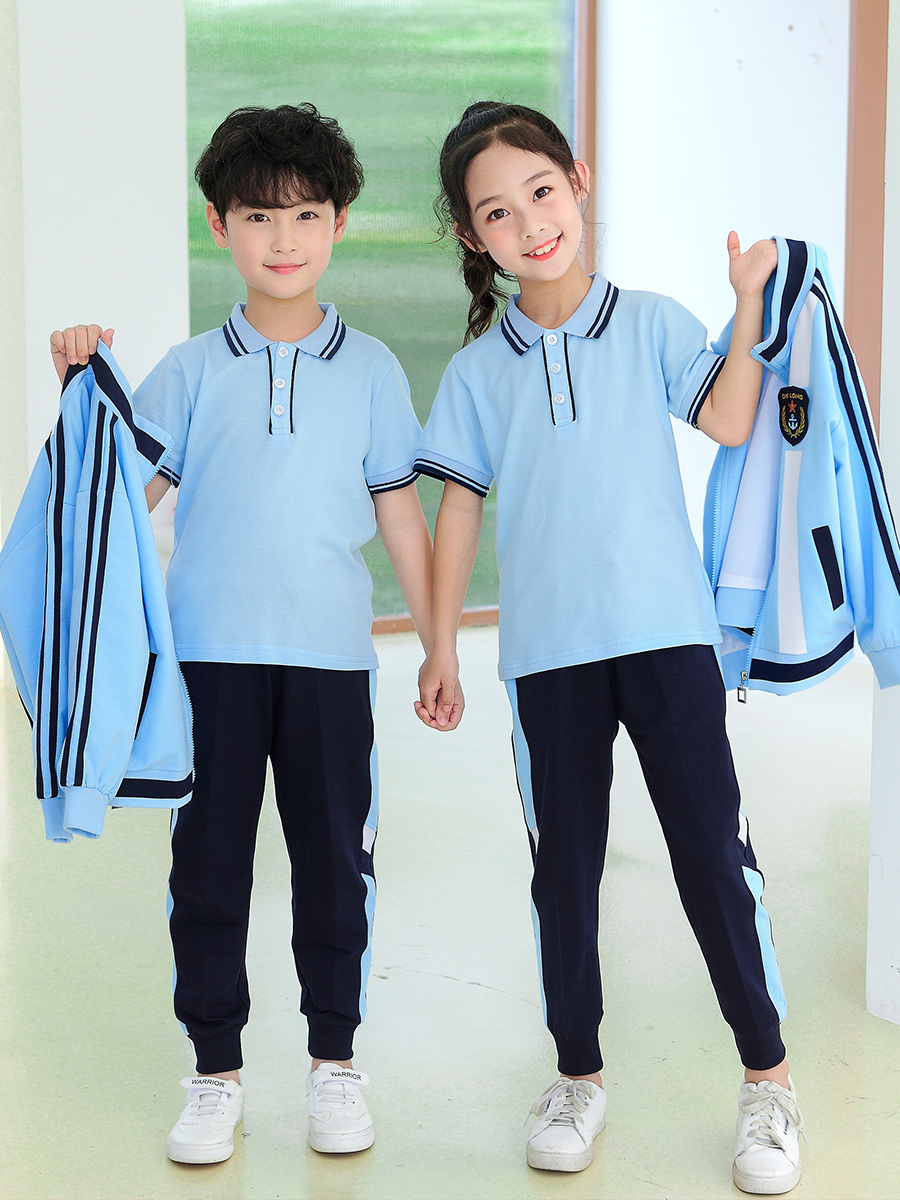 小学生校服春秋秋装四件件套儿童学院风班运动会学生校服