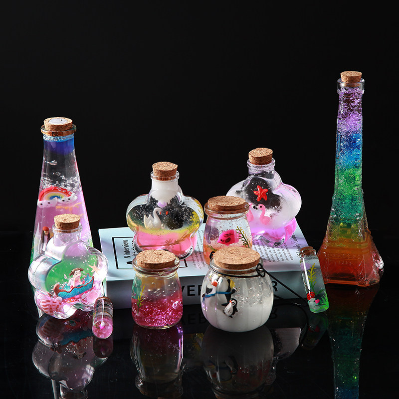 海洋宝宝水晶泥泡大珠漂流小手工玩具水精灵海绵宝宝吸水珠许愿瓶