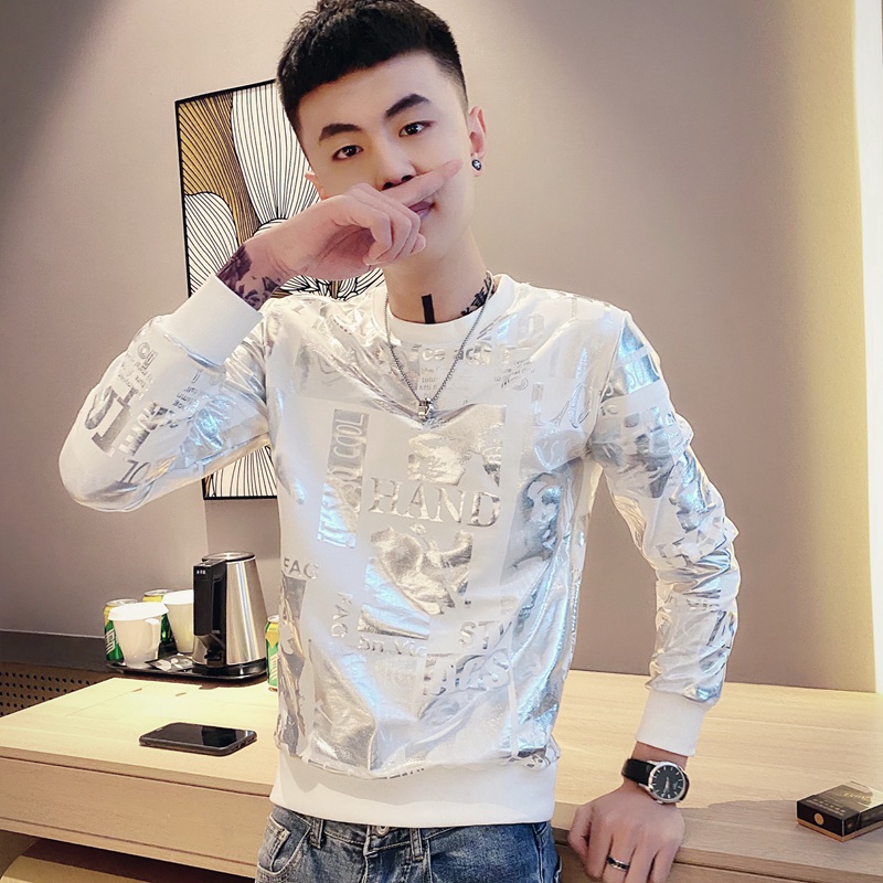 卫衣男潮牌ins百搭长袖T恤2021新款潮流男士春秋季圆领帅气上衣服