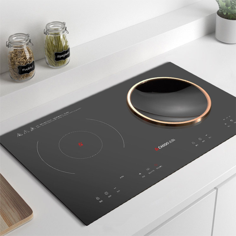 志高嵌入式电磁炉凹面双灶家用内嵌式电陶炉双头电磁炉