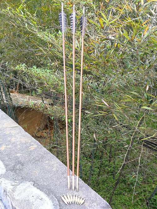 上市射箭器材传统弓箭新品箭支通节竹箭风飞体育