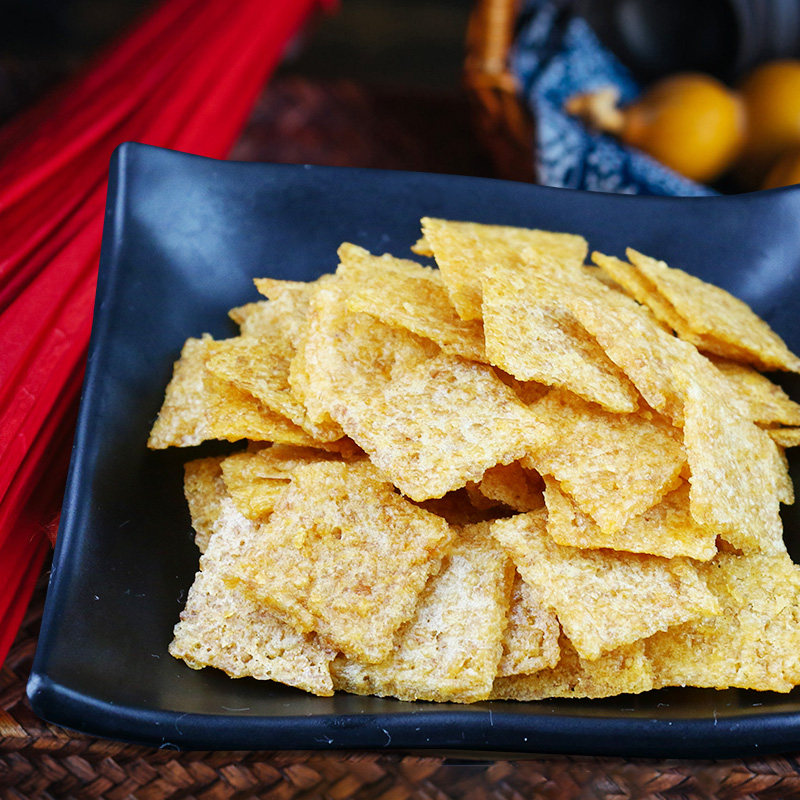 云岭辣子锅巴480g非油炸大米锅巴奥尔良烤翅味安徽特产零食小吃