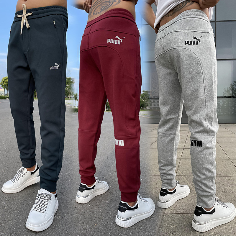 春秋季加肥加大码运动裤男小脚卫裤高弹力肥佬大码潮胖宽松休闲裤