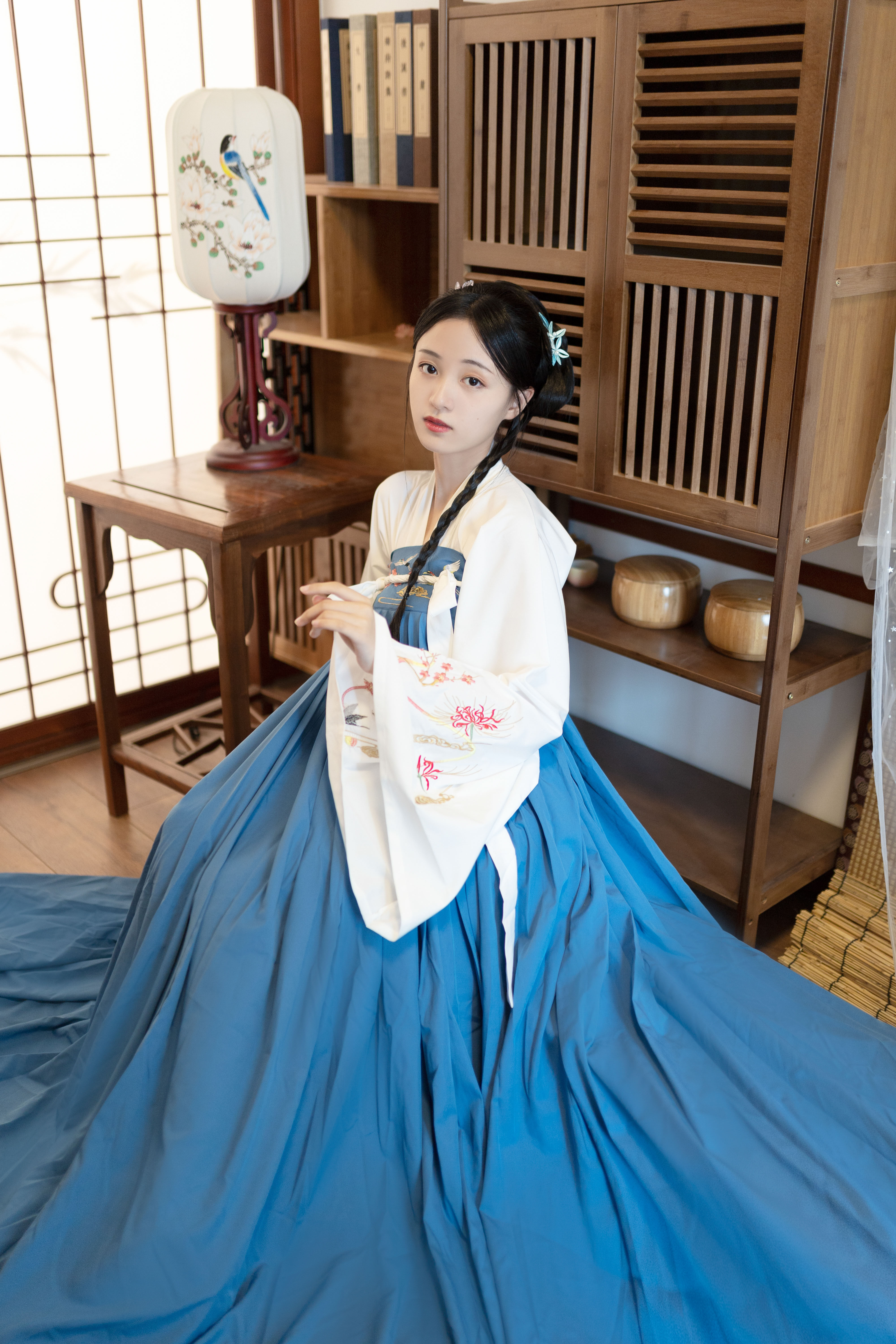 鹤归原创汉服女汉韵阁芙蓉齐胸襦裙刺绣中国国风民族服装