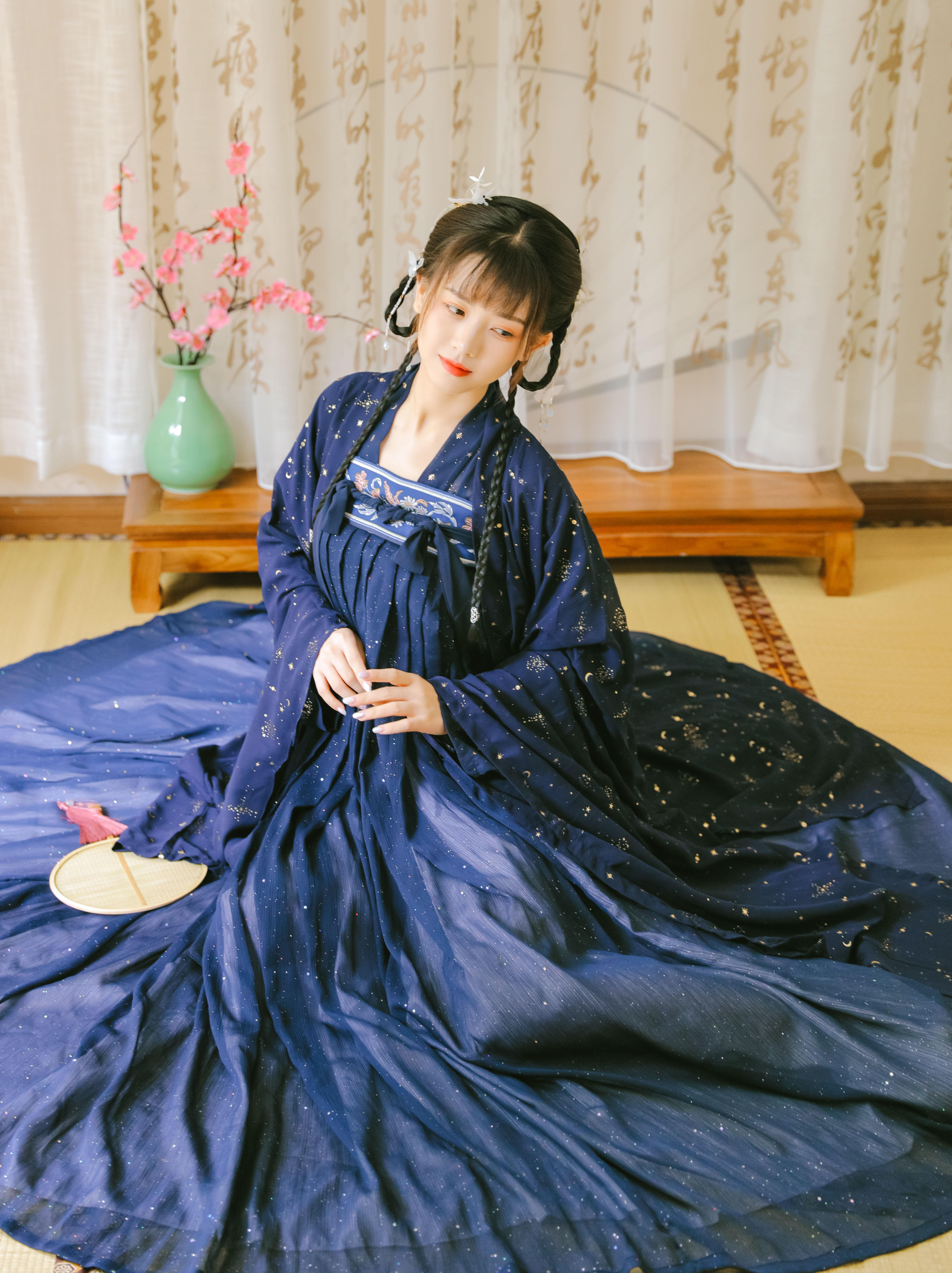 原创汉服女【摘星楼】套装齐胸襦裙大袖衫秋冬对襟仙女6米摆 现货