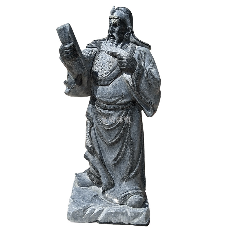 关公雕像大理石二爷像站摆件花岗岩石材神像石雕石雕