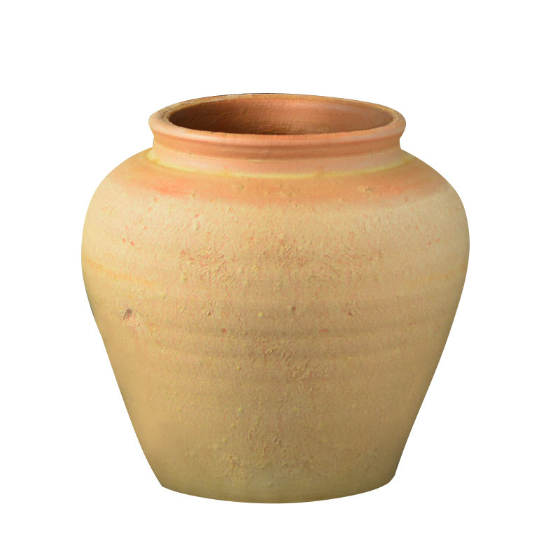 香舍 粗陶罐土陶复古花瓶花盆仿古做旧陶罐坛子大插干花特价清仓