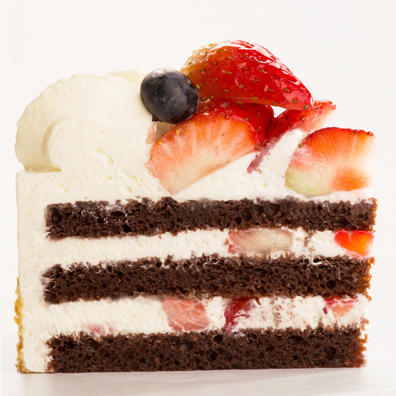 mcake生日蛋糕鲜莓印雪草莓奶油拿破仑蛋糕官网北京上海杭州苏州
