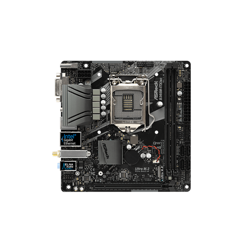 华擎科技b365mitxac迷你主板支持8代9代另有b360mitx主板