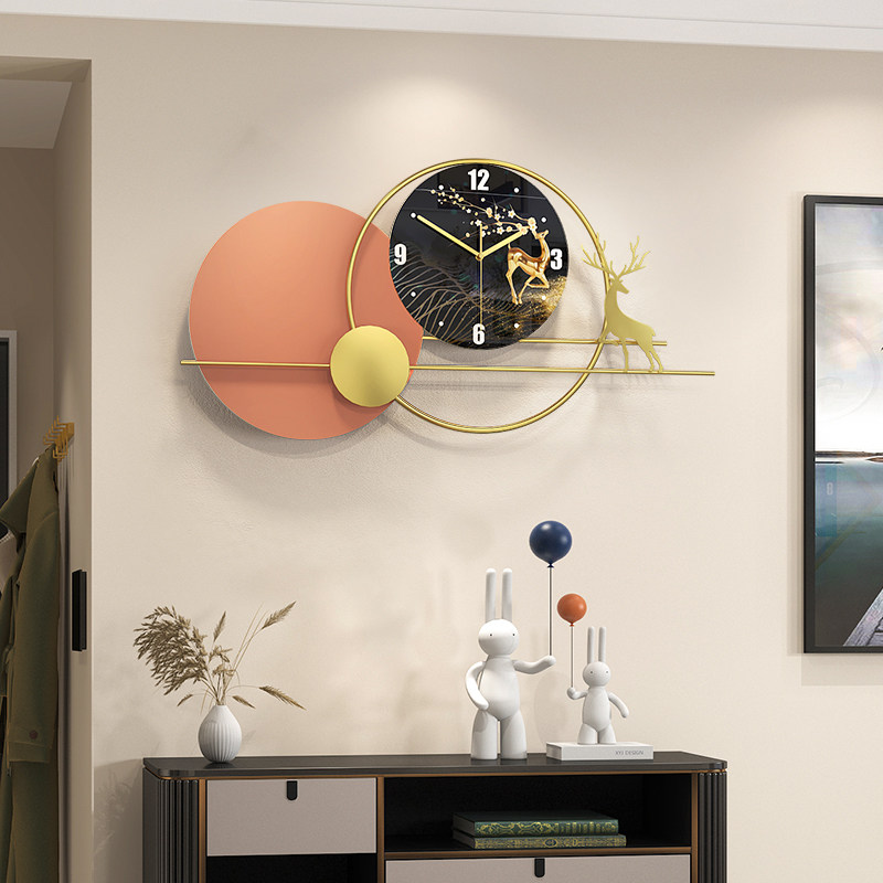 粉丝福利购 居家 网红钟表挂钟客厅创意大气现代简约家用时尚艺术装饰