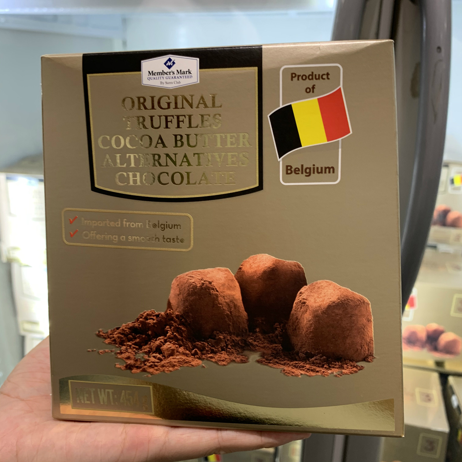 山姆会员membermark松露巧克力原味比利时进口零食松露巧克力