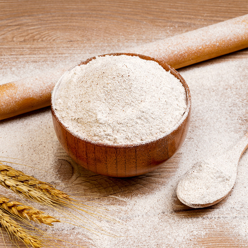 伊盛小麦黑麦全麦面粉5斤馒头面包粗粮杂粮面粉