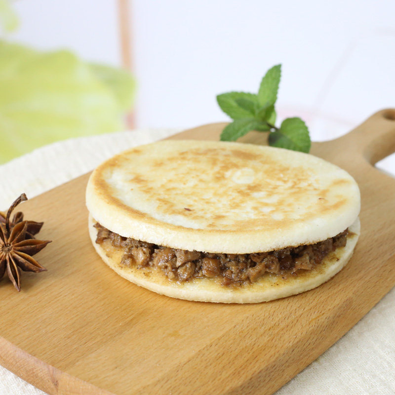 肉夹半成品速食陕西肉馅肉馅饼饼子早餐网红小吃包点