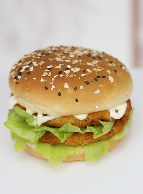 蔬菜油炸煎饼半成品健身原料汉堡包