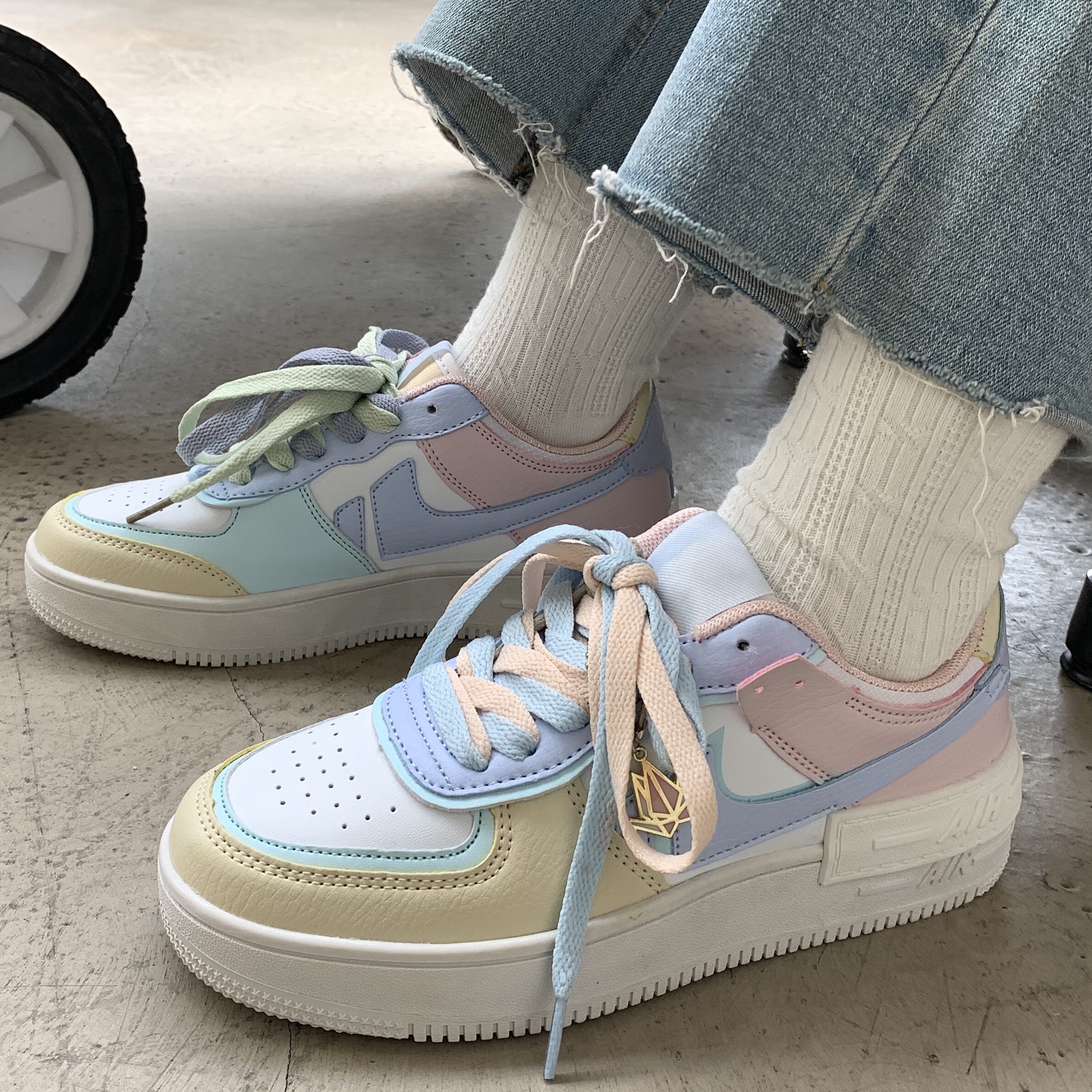 回力官方旗舰店秋季2020新款马卡龙空军一号运动板鞋女百搭小白鞋