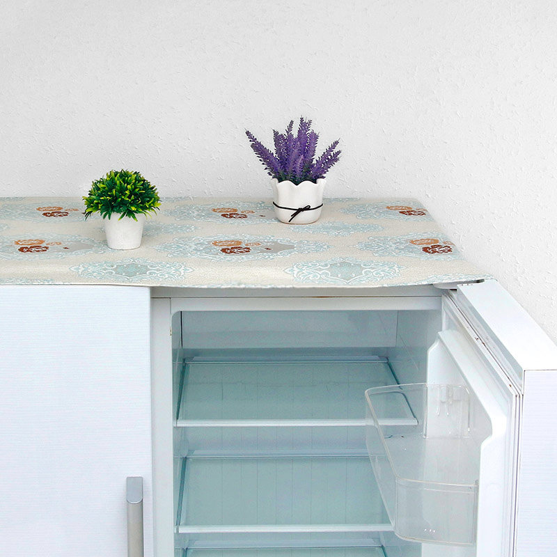 布艺冰箱罩防尘罩双门蒙布对开门冰箱盖布棉麻冰箱套罩冰箱布盖巾