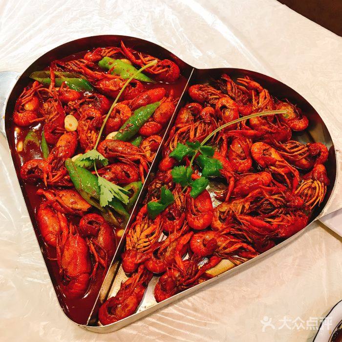 小龙虾盘海鲜大咖盘创意爱心拼盘定制定做专用盘子商用餐厅锅家用