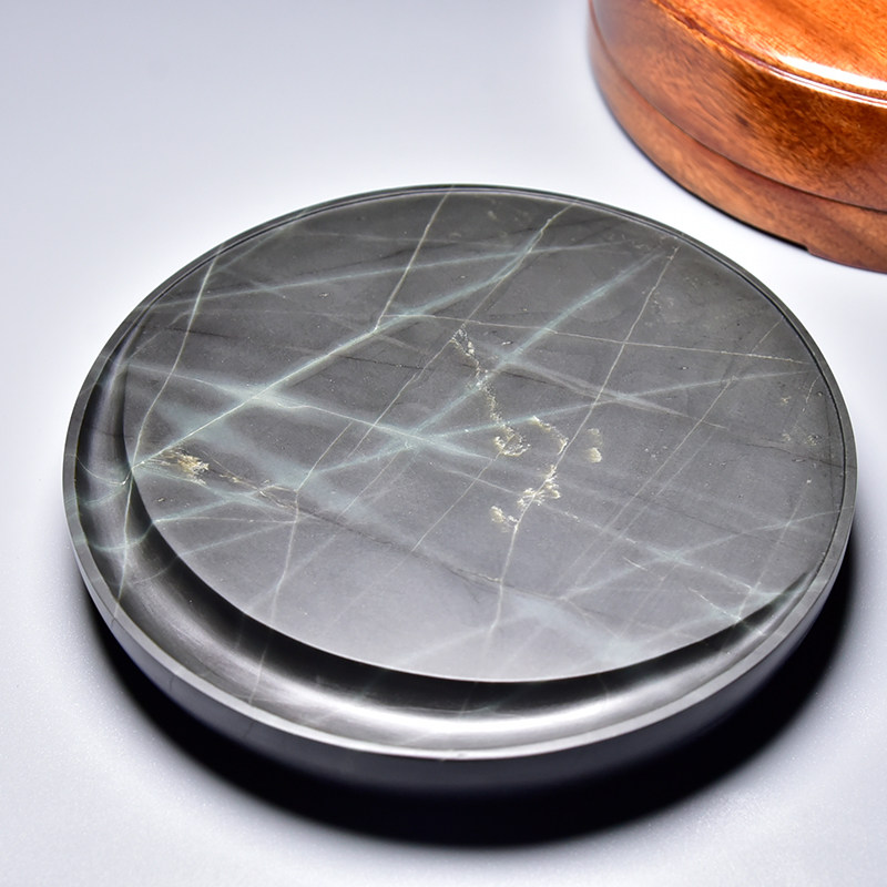 精品龟甲端砚歙砚磨墨书法小楷中小文房四宝原石砚台