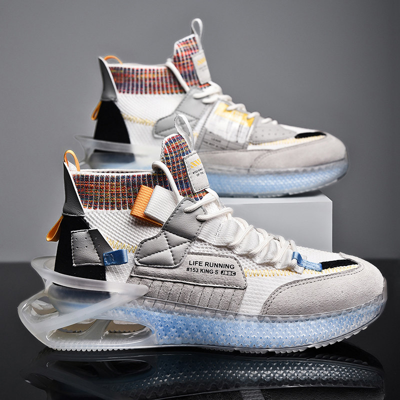 aj男鞋2021年新款潮流夏季鞋子男潮刀锋运动高帮鞋