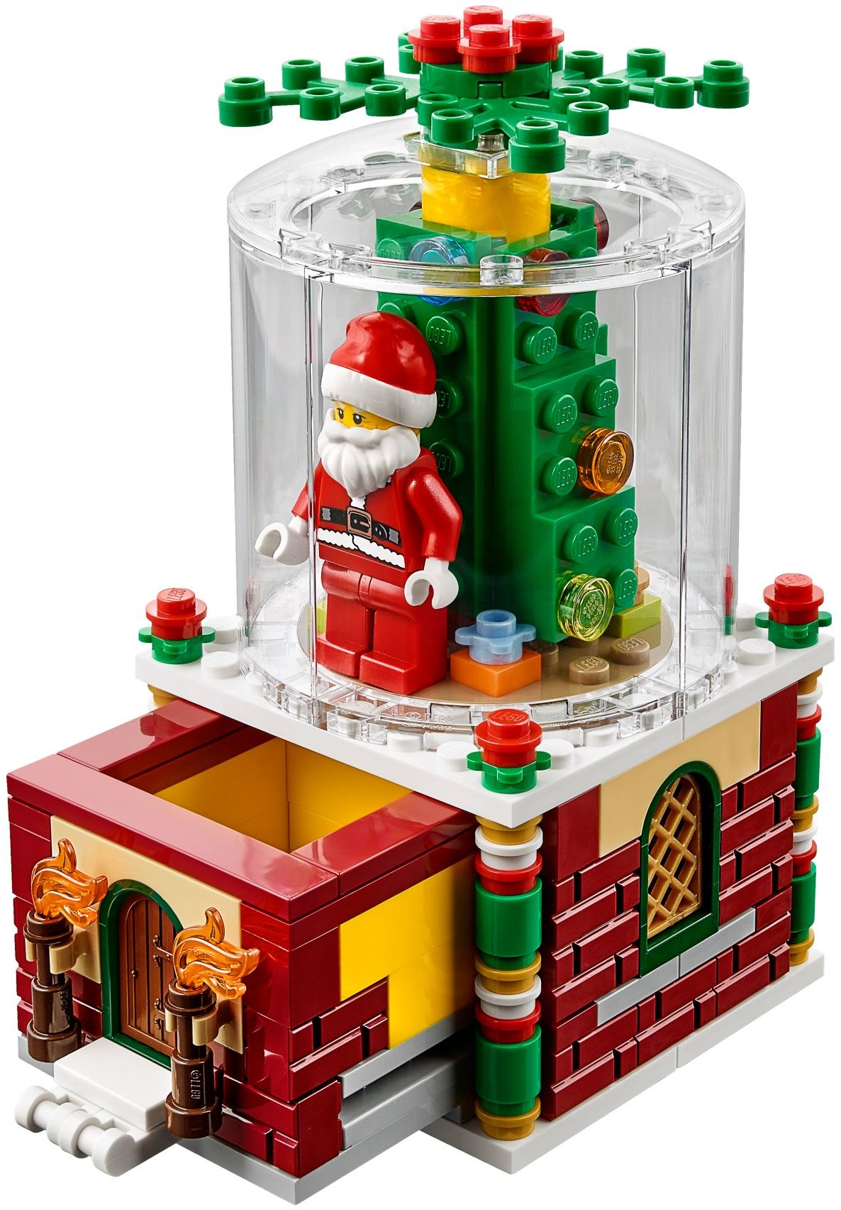 乐高lego节日系列40223圣诞节雪球首饰盒限量现货塑料积木