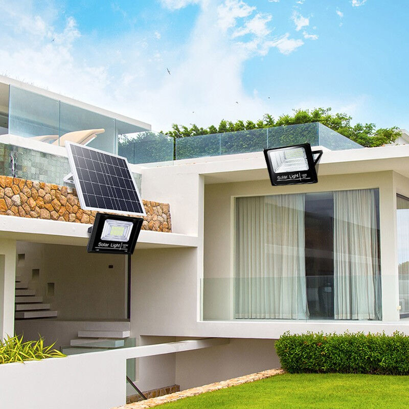 太阳能投光家用户外防水照明庭院灯200w300w大功率led景观庭院灯饰