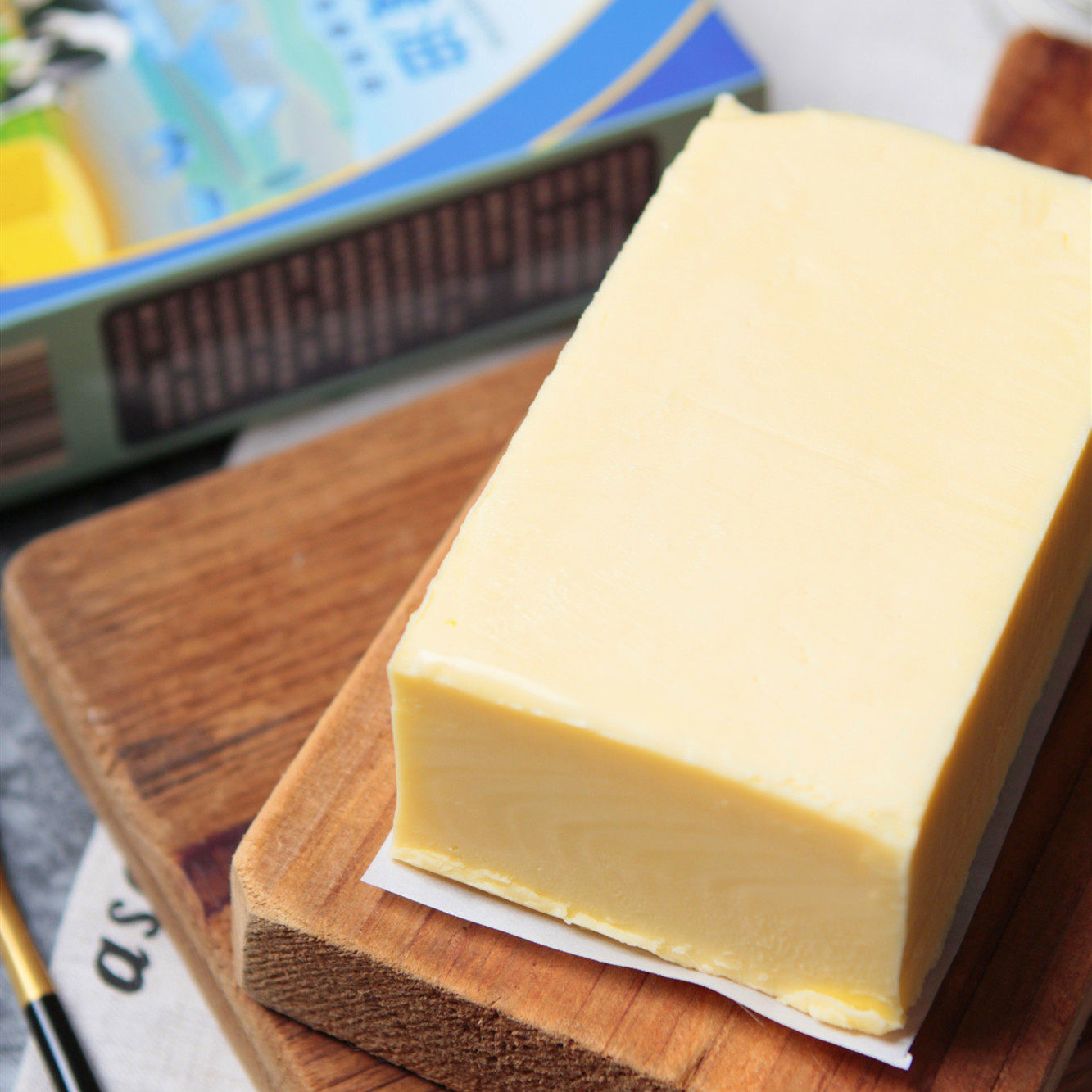 烘焙淡味黄油块食用做饼干家用烘培原料牛轧糖雪花酥材料专用500g