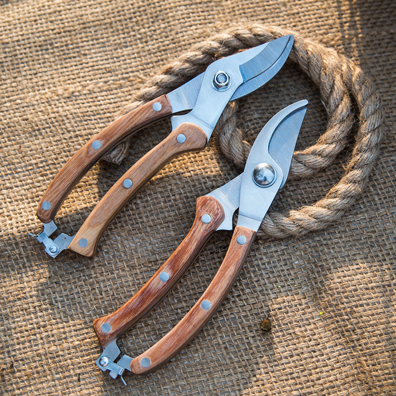 【徽源】木柄修枝剪刀园艺修花省力修剪工具