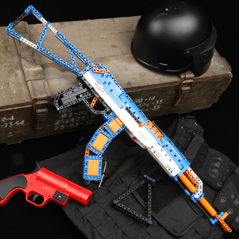 积木98k拼装可发发射狙击乐髙玩具模型绝地电动玩具枪