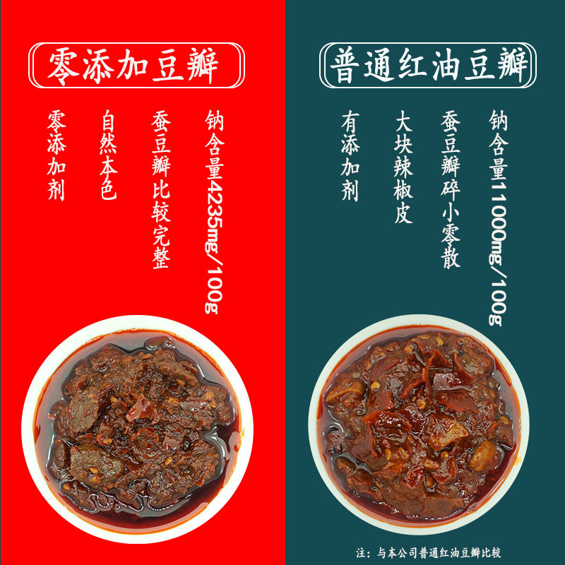 豆瓣南泉添加380g薄盐香辣正宗特级四川红油豆瓣酱