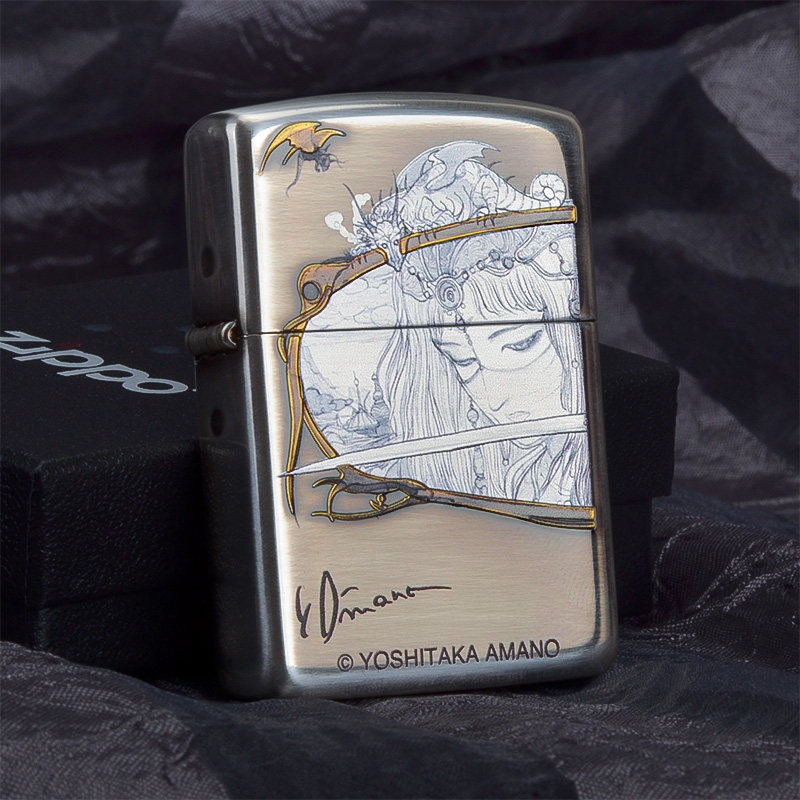 日本正版zippo芝宝打火机天野喜孝动漫最终幻想创意zippo
