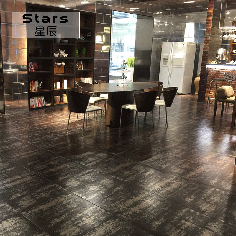 地砖复古铁锈砖仿金属釉面工业ktv酒吧咖啡厅仿古砖(包括文化石)