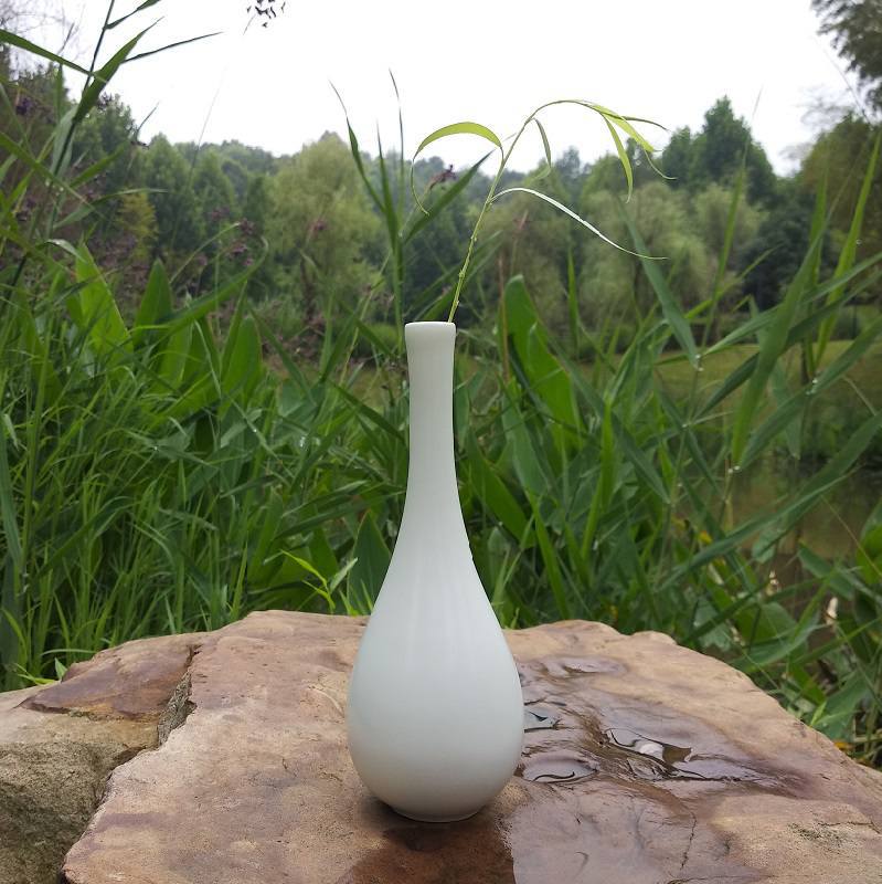 插花花瓶摆件净水水瓶玉净瓶供佛佛具器水长颈花瓶