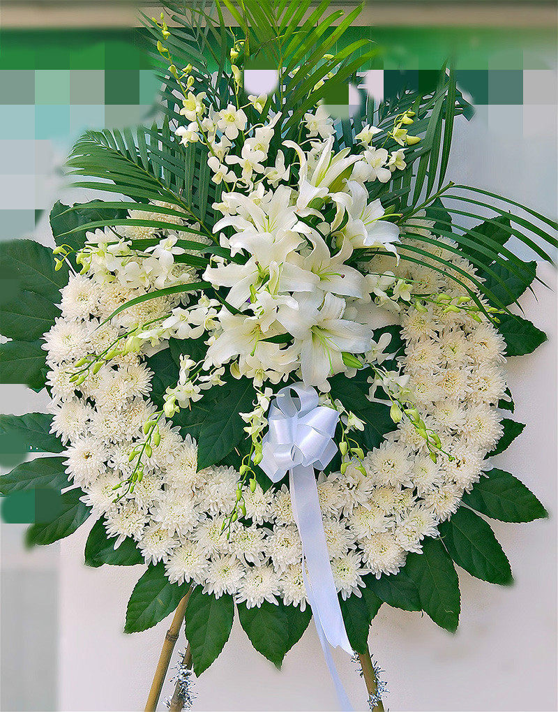 丧礼丧事花圈白事殡葬用品海龙华西追悼