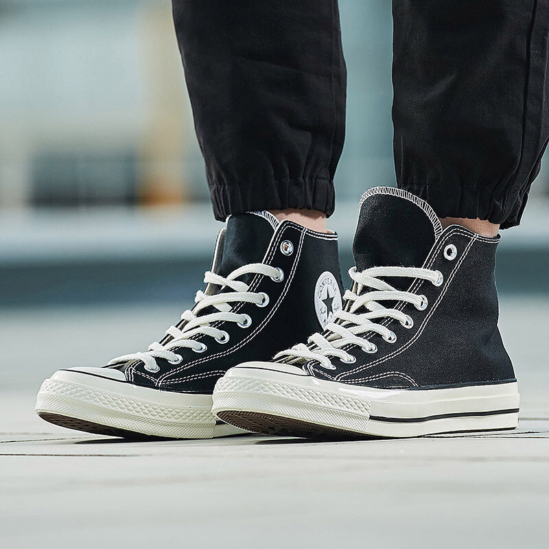 converse匡威1970s帆布布鞋黑色女鞋三星星标经典帆布鞋
